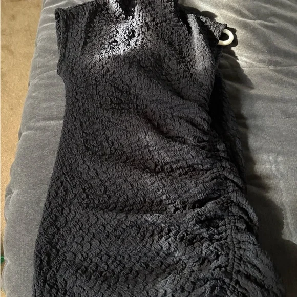 Anthropologie Black Midi Dress - Picture 3 of 4